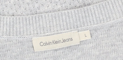 Calvin Klein Women's Blue Pullover Jumper Size L