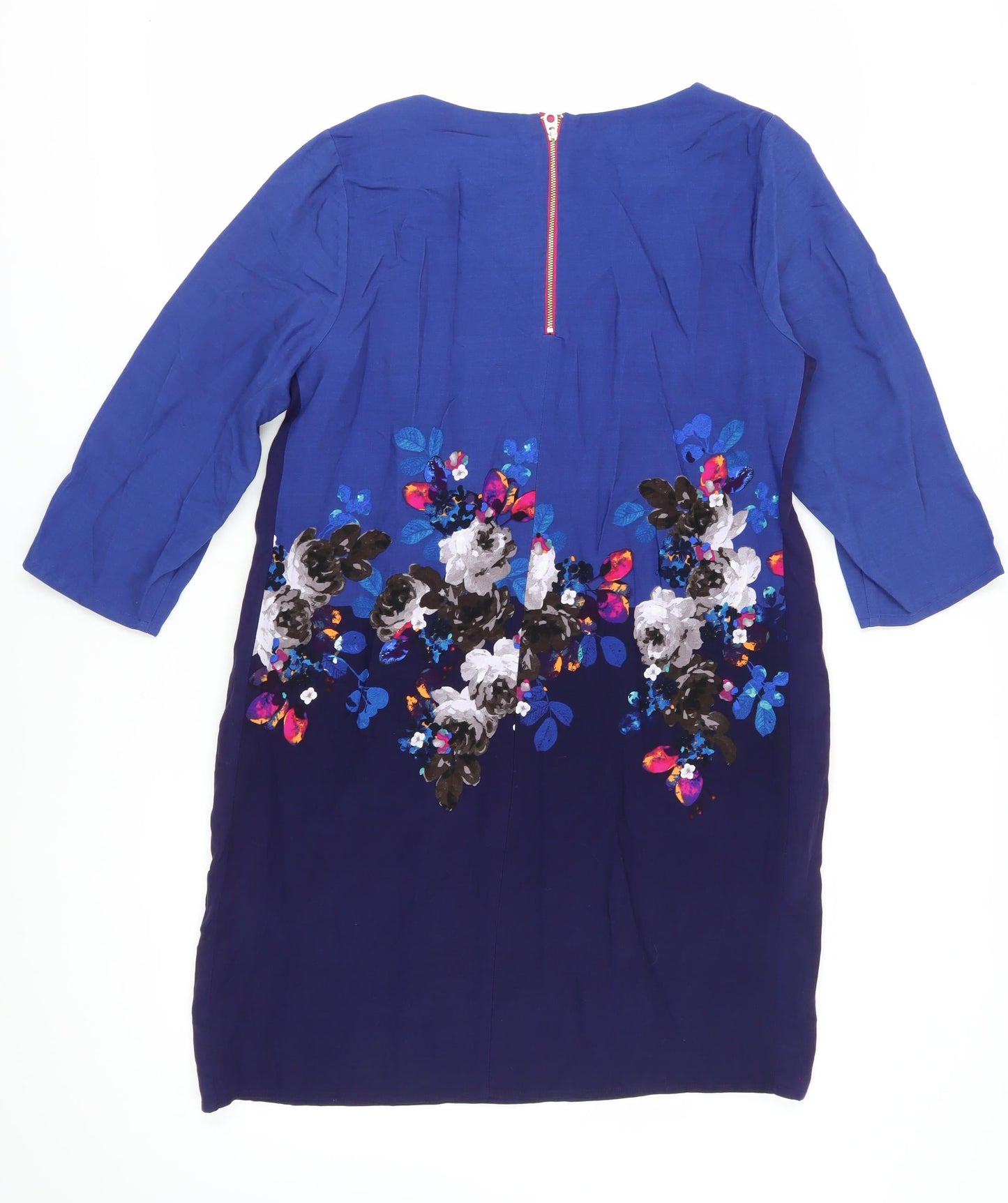 Joules Women's Blue Floral Shift Dress, M