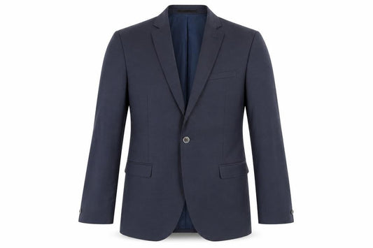 T.M Lewin Men's Blue Blazer 40L Wool Blend Formal