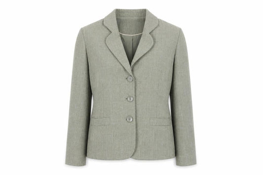 Eastex Women's Green Size 14 Bouclé Suit Jacket