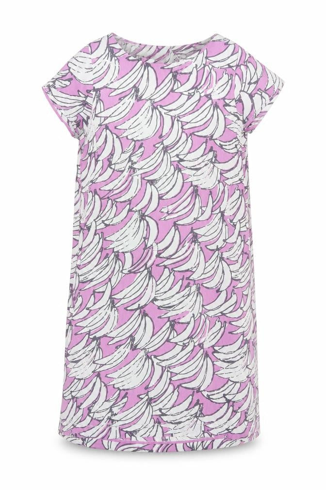 White Stuff Women’s Multicoloured Banana T-Shirt Dress Size 10