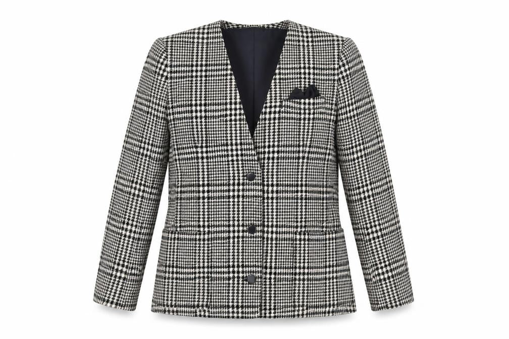 Windsmoor Women's Black Houndstooth Blazer, Size 10