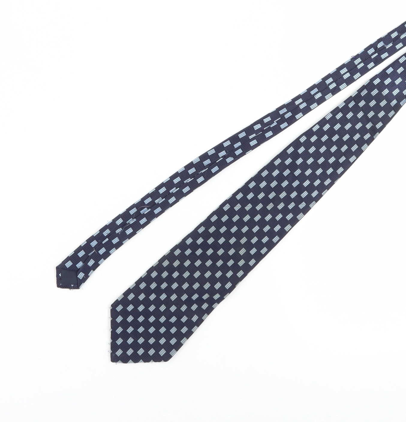 Roberto London Men's Blue Geometric Tie