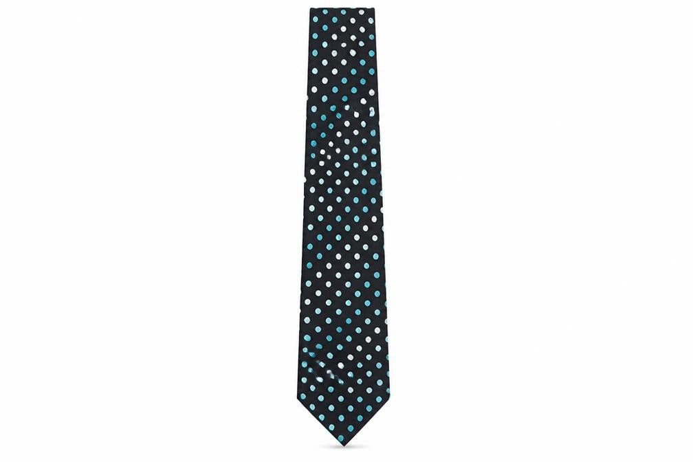 Jasper Conran Men's Black Silk Polka Dot Tie