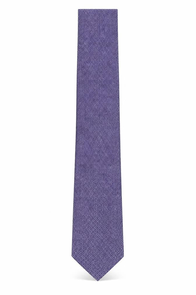 T.M. Lewin Purple Geometric Silk Tie for Men - One Size