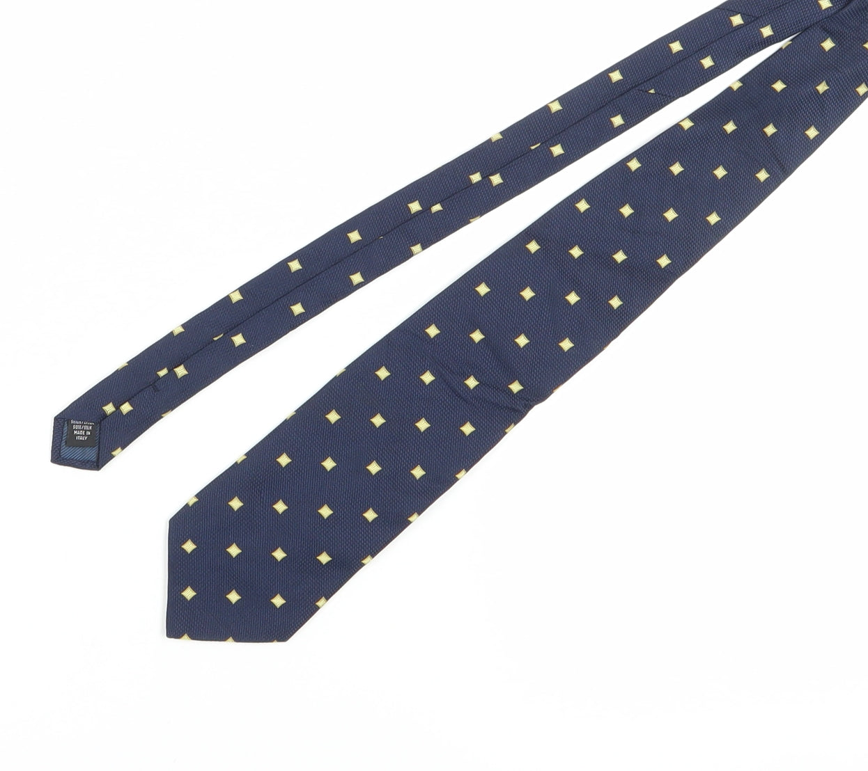 Baumler Men's Silk Blue Geometric Tie