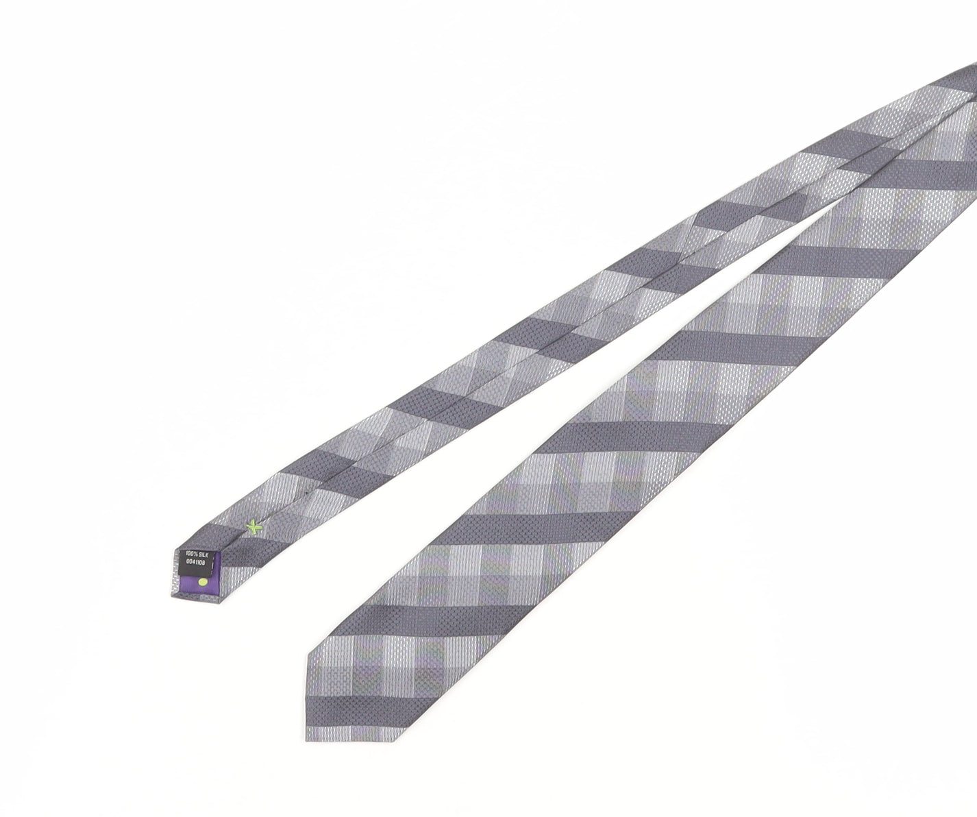 Stvdio Jeff Banks Men's Grey Designer Tie, One Size