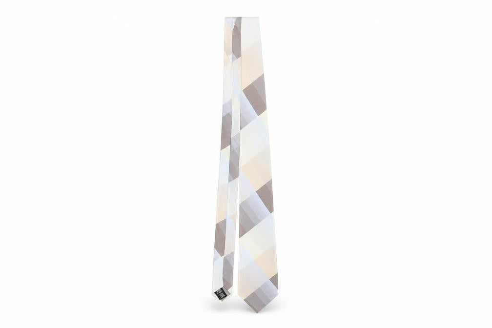 Thomas Nash Men's Grey Silk Designer Tie