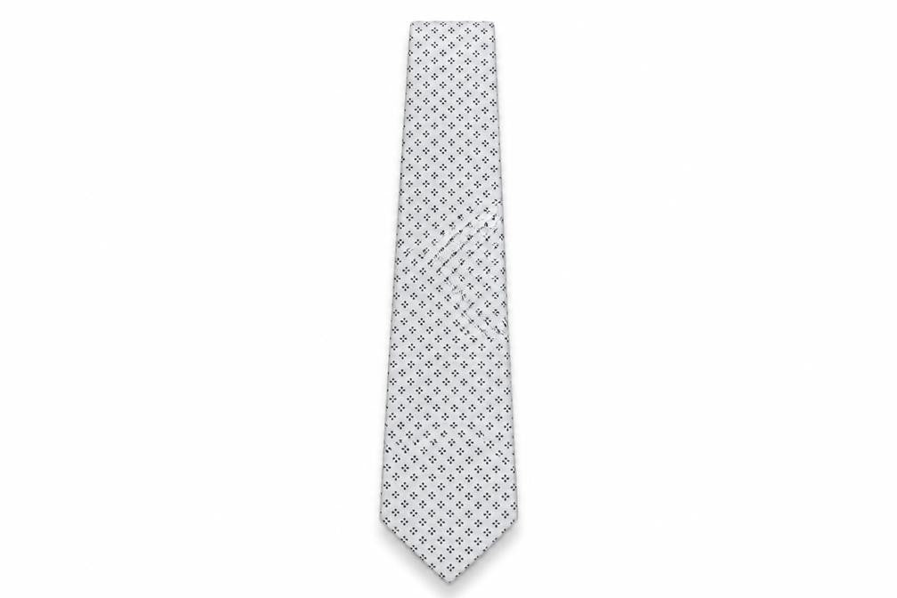 Pierre Cardin Men's White Silk Designer Tie