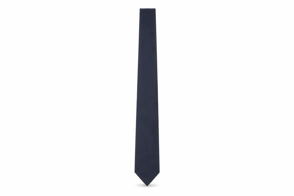 Daniel Hechter Men's Blue Slim Silk Tie - One Size