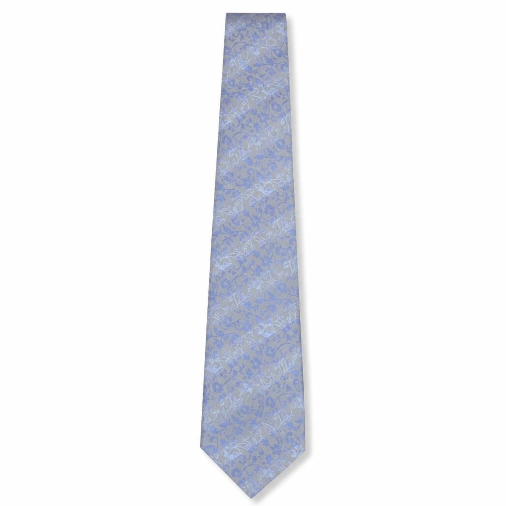Austin Reed Men's Blue Silk Floral Tie
