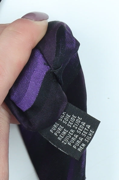 Daniel Hechter Men's Purple Striped Silk Tie