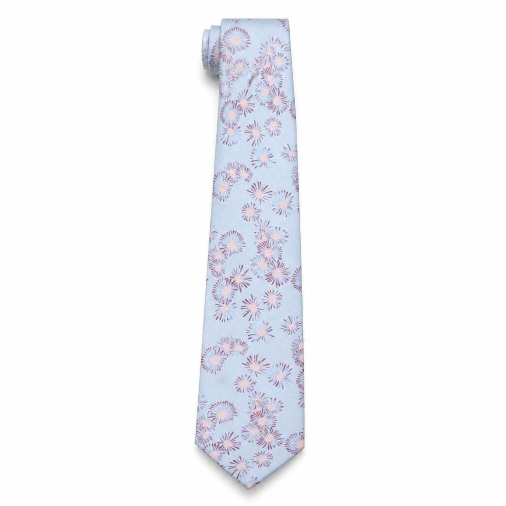 T.M.Lewin Men's Silk Floral Tie - Multicoloured, One Size