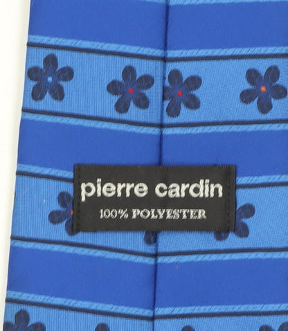 Pierre Cardin Men's Blue Floral Tie, One Size