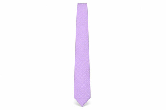 Van Heusen Men's Purple Silk Geometric Tie