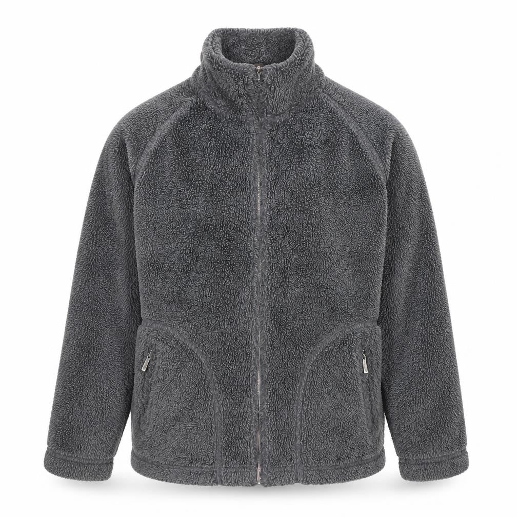 NX Men's Grey Fleece Jacket - Small, Winter Casual