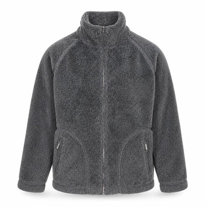 NX Men's Grey Fleece Jacket - Small, Winter Casual