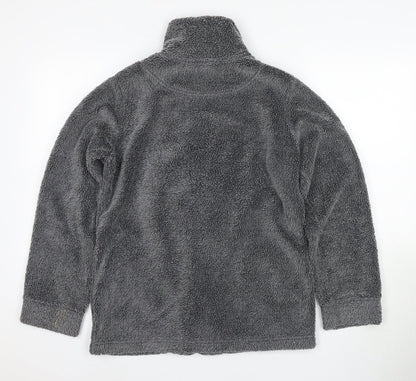 NX Men's Grey Fleece Jacket - Small, Winter Casual