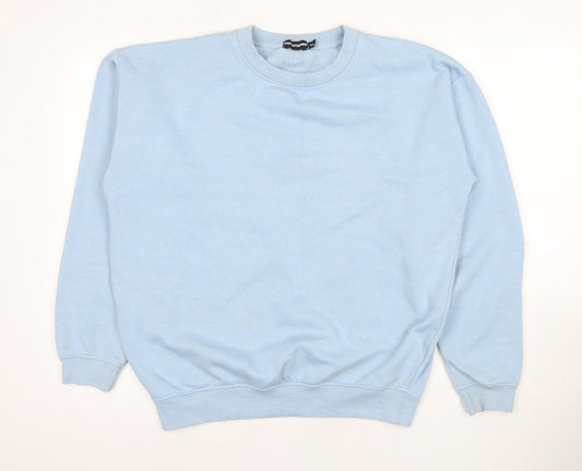 PrettyLittleThing Women's Blue Pullover Sweatshirt M