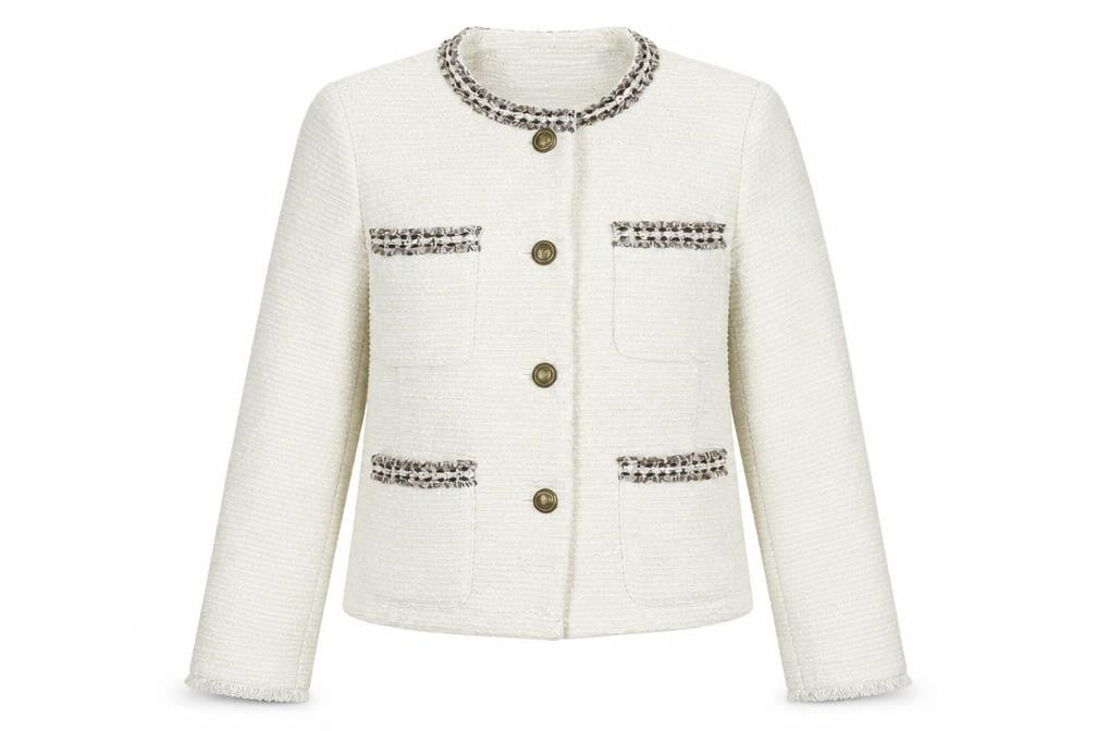 Marks & Spencer Women's Ivory Size 8 Basic Jacket