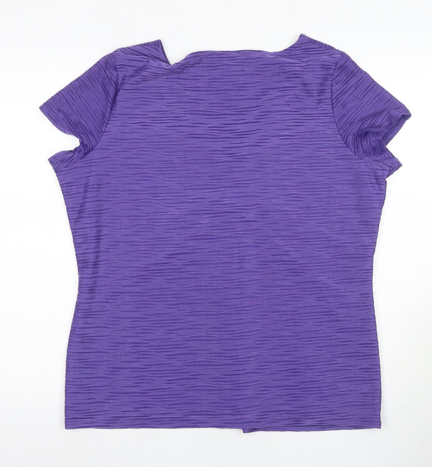 Per Una Women's Purple V-Neck T-Shirt Size 2