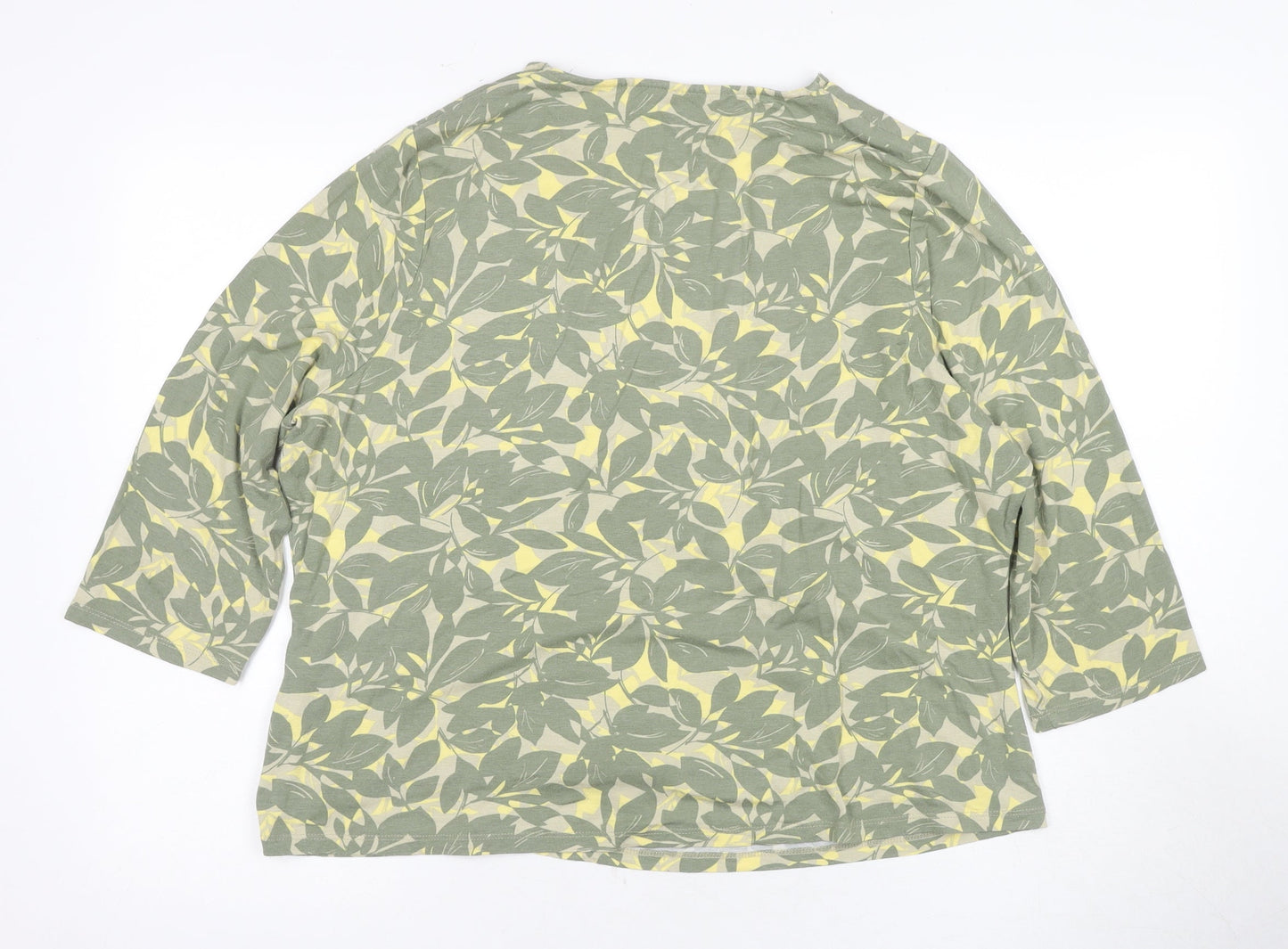 Eastex Women's Green Floral Wrap Blouse Size 18