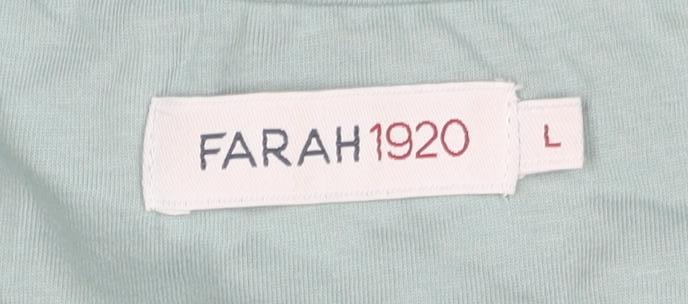 Farah 1920 Men's Green Cotton T-Shirt, Size L