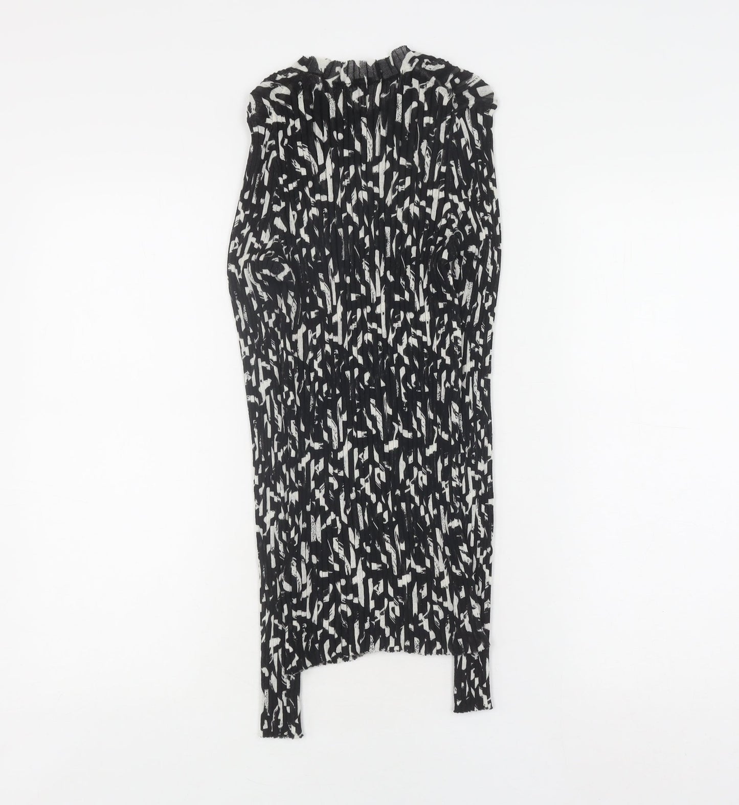 Jigsaw Women's Black Animal Print Top Size M