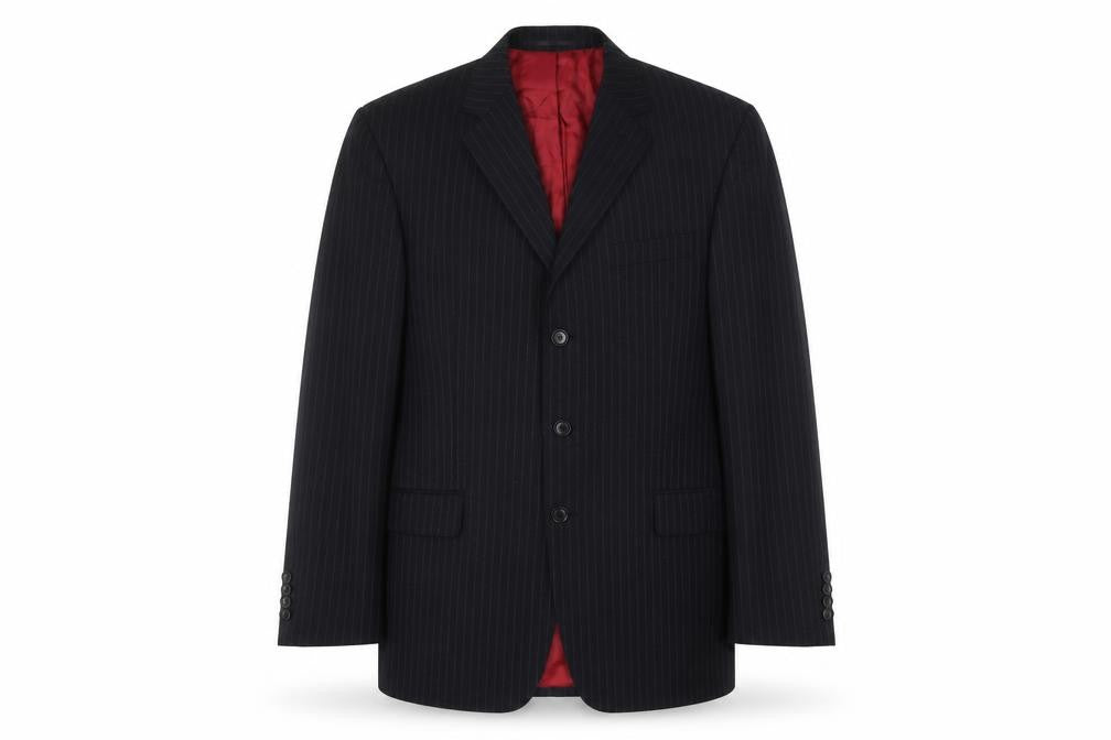 Austin Reed Men's Black Striped 42R Suit Jacket