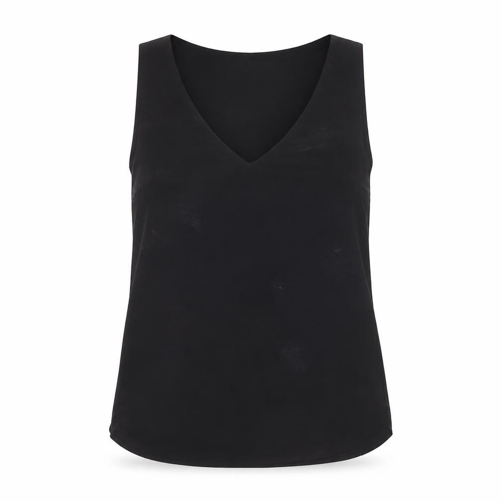 Oasis Women's Black V-Neck Tank Top - Size 8