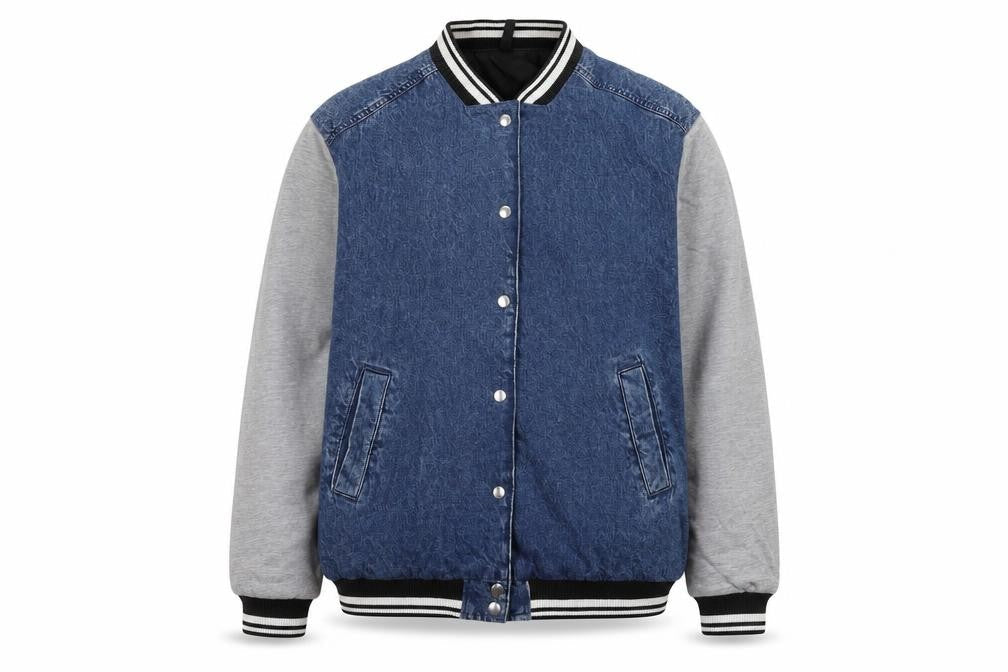 DIVIDED Men's Blue Varsity Jacket S - Casual Style