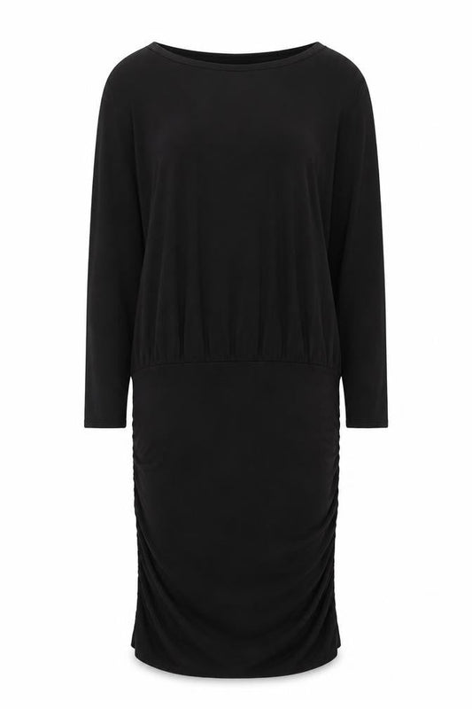 Hush Women's Black Sheath Dress Small 3/4 Sleeve