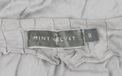 Mint Velvet Women's Grey Balloon Sleeve Top
