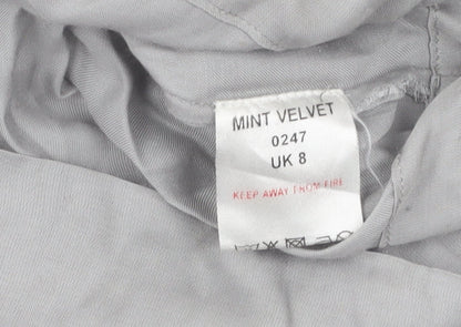 Mint Velvet Women's Grey Balloon Sleeve Top
