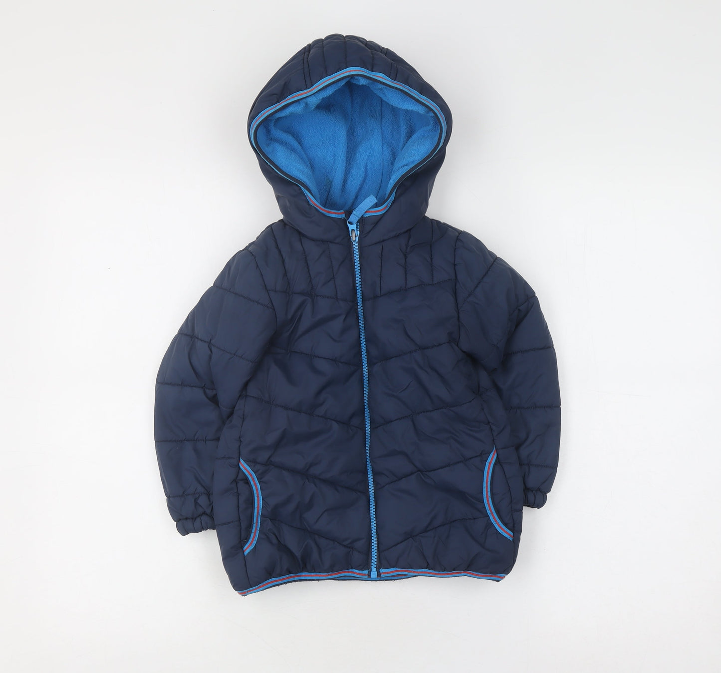 Marks and Spencer Boys Blue Puffer Jacket 3-4 Years Winter