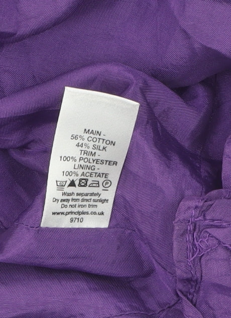 Principles Women's Purple A-Line Knee Length Dress