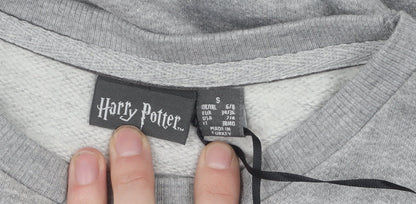 Harry Womens Potter Grey Pullover Sweatshirt S