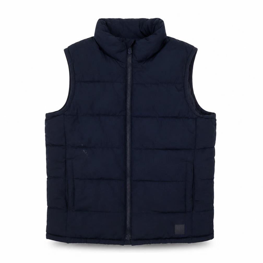 Gap Boys Blue Puffer Jacket 8-9 Years Sleeveless Winter Warm