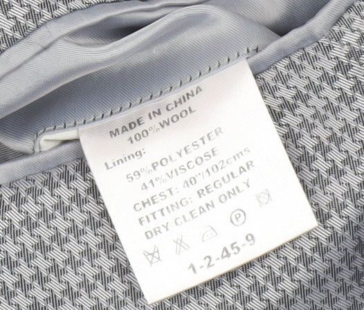 Ben Sherman Men's Grey Suit Jacket, size 40 Chest (uk).