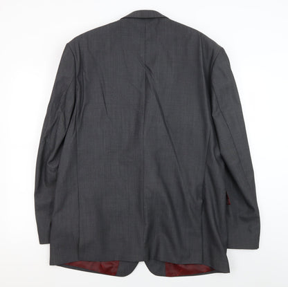 Pierre Cardin Men's Grey Suit Jacket 46 Regular