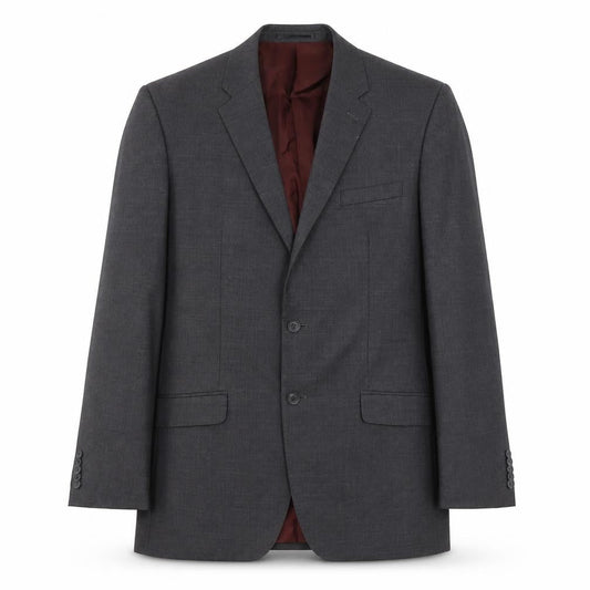 T.M. Lewin Men's Grey Blazer Size 44L Wool Business Attire