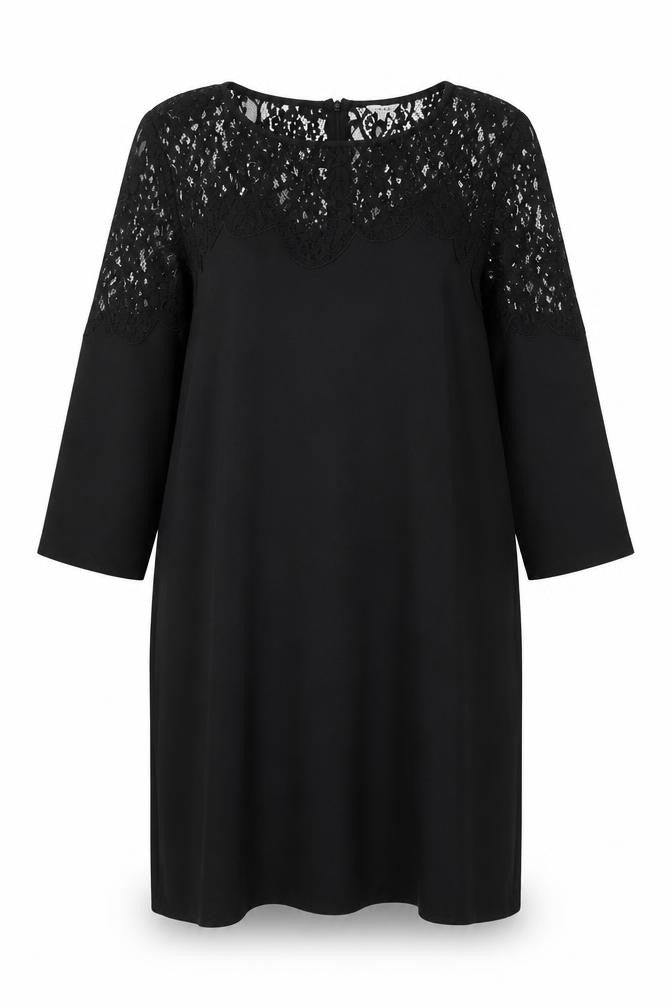Jigsaw Women's Black Lace Shift Dress - Size 14