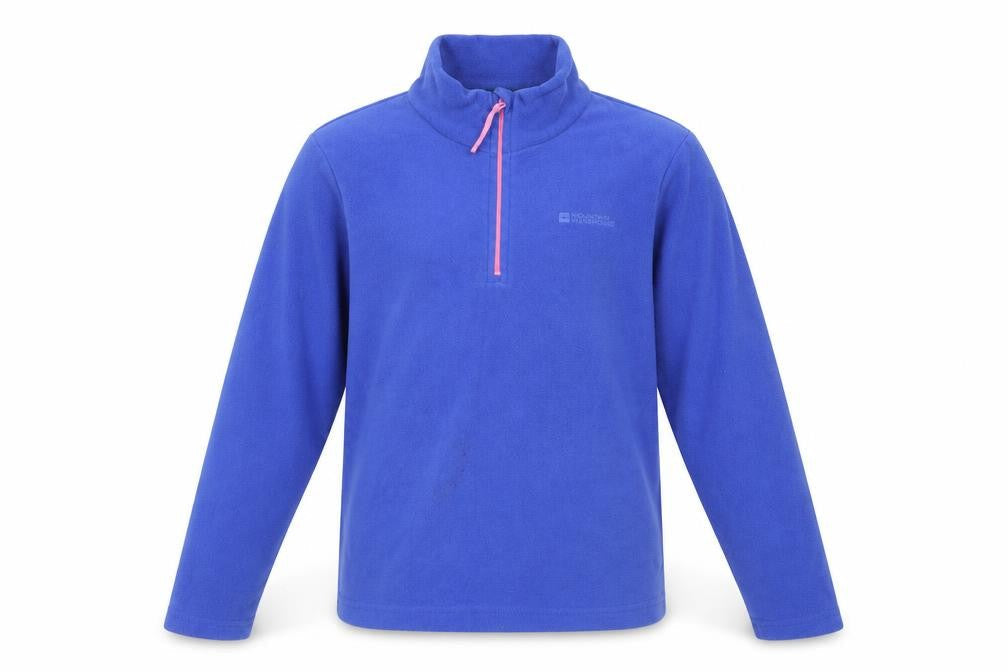 Mountain Warehouse Girls Blue Fleece Pullover Sweatshirt 9-10 Years