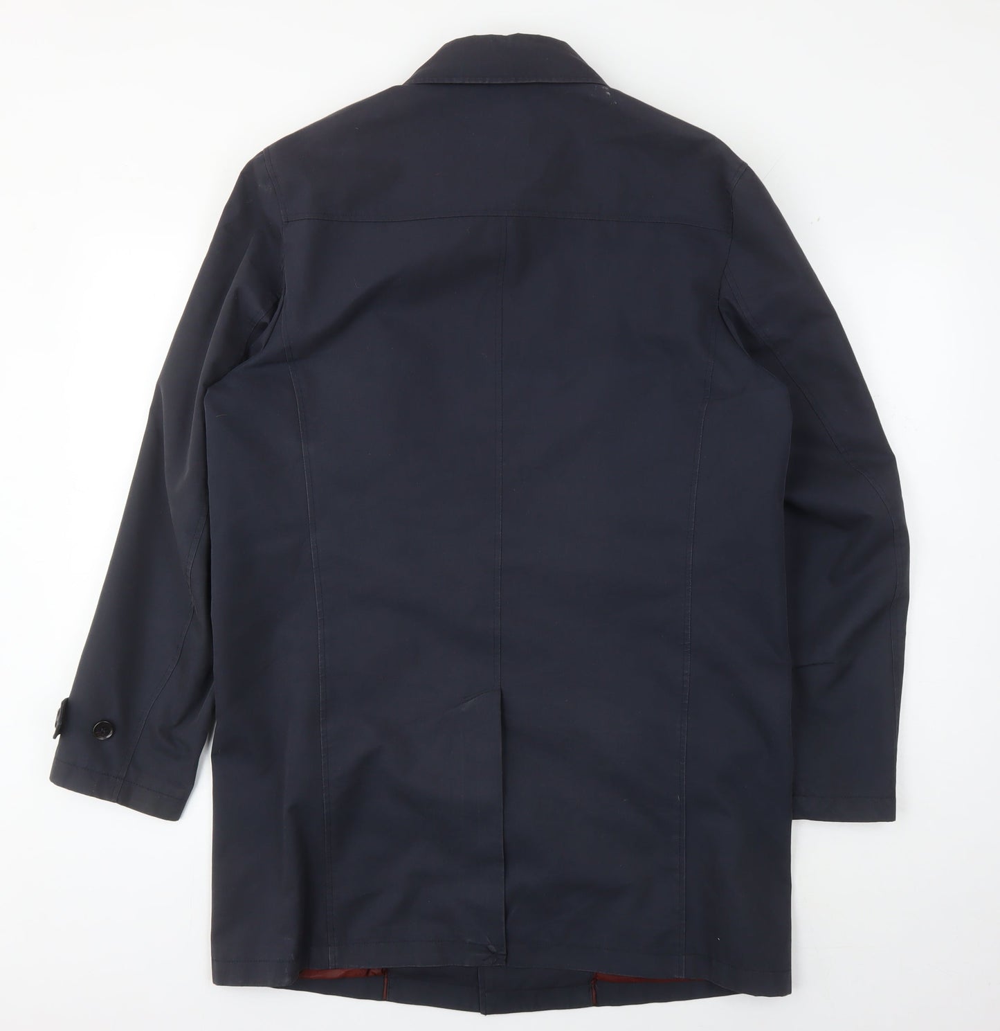 Thomas Nash Men's Black Trench Coat S, Classic Style