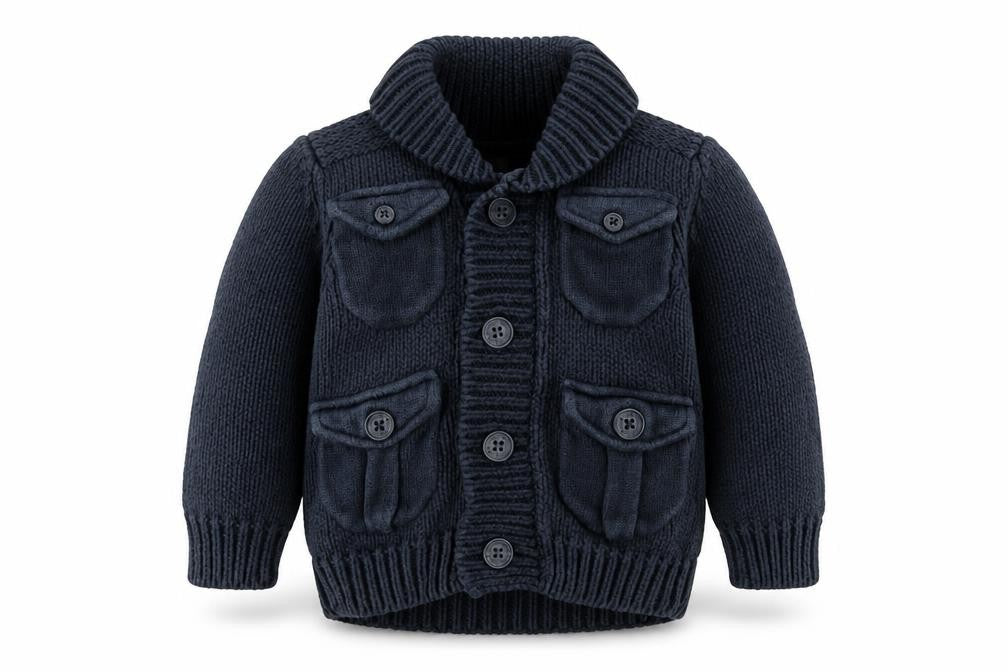 Jasper Conran Unisex Blue Cardigan 9-12 Months