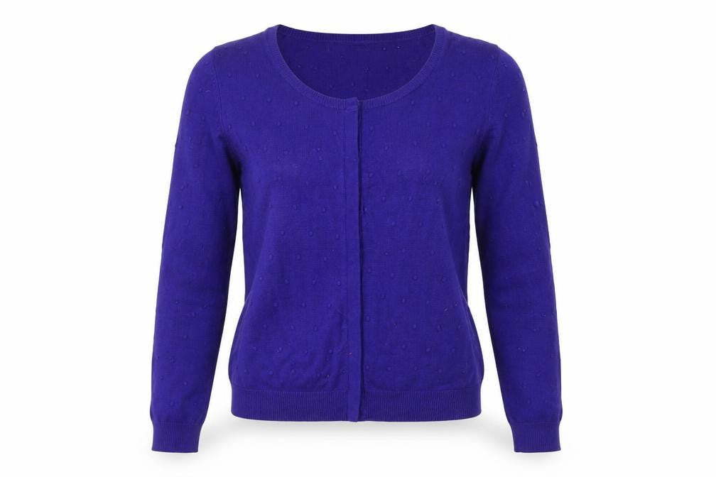 Jacques Vert Women's Purple Cardigan Small