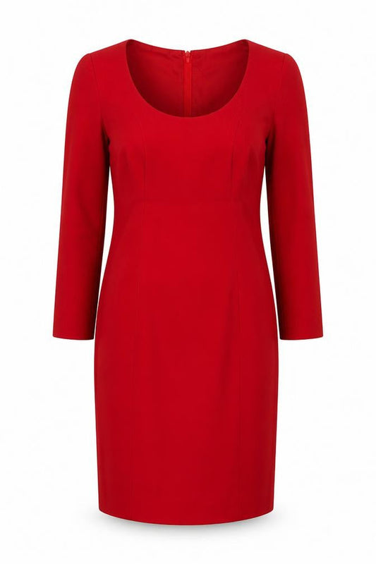 Michael Kors Women's Red Wool Sheath Dress - Size 6
