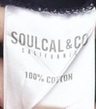 SoulCal Men's Blue Graphic Print T-Shirt, Size S, Long Sleeve