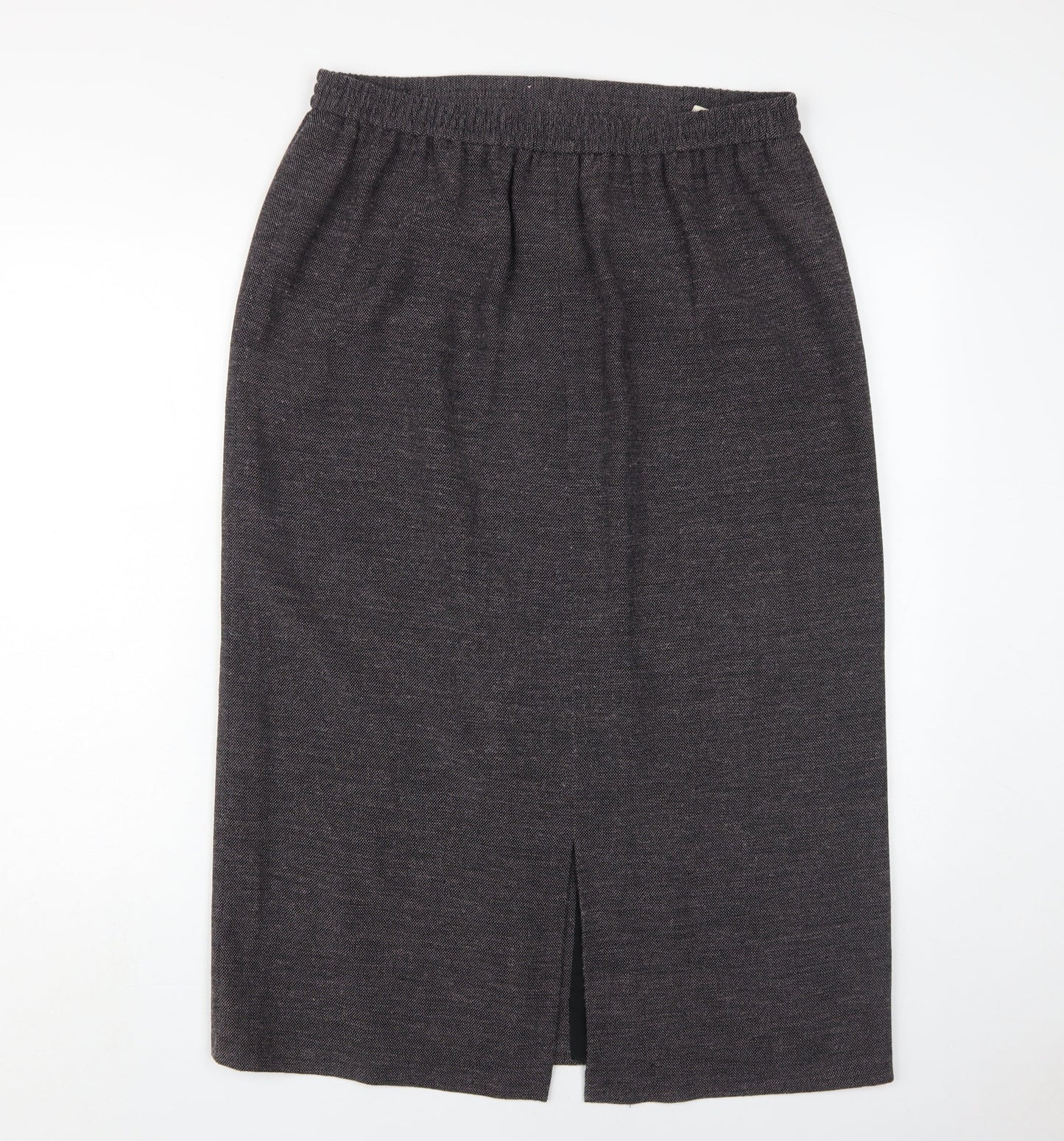 Viyella Women's Grey Midi Skirt, Size 14, Pencil Style