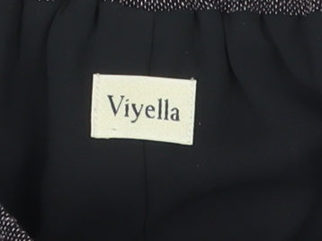 Viyella Women's Grey Midi Skirt, Size 14, Pencil Style